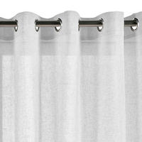 VORHANG MIT ÖSEN – lichtdurchlässig Weiß, 280X300 - Weiß, Kunststoff (280/300cm) - STORESDECO