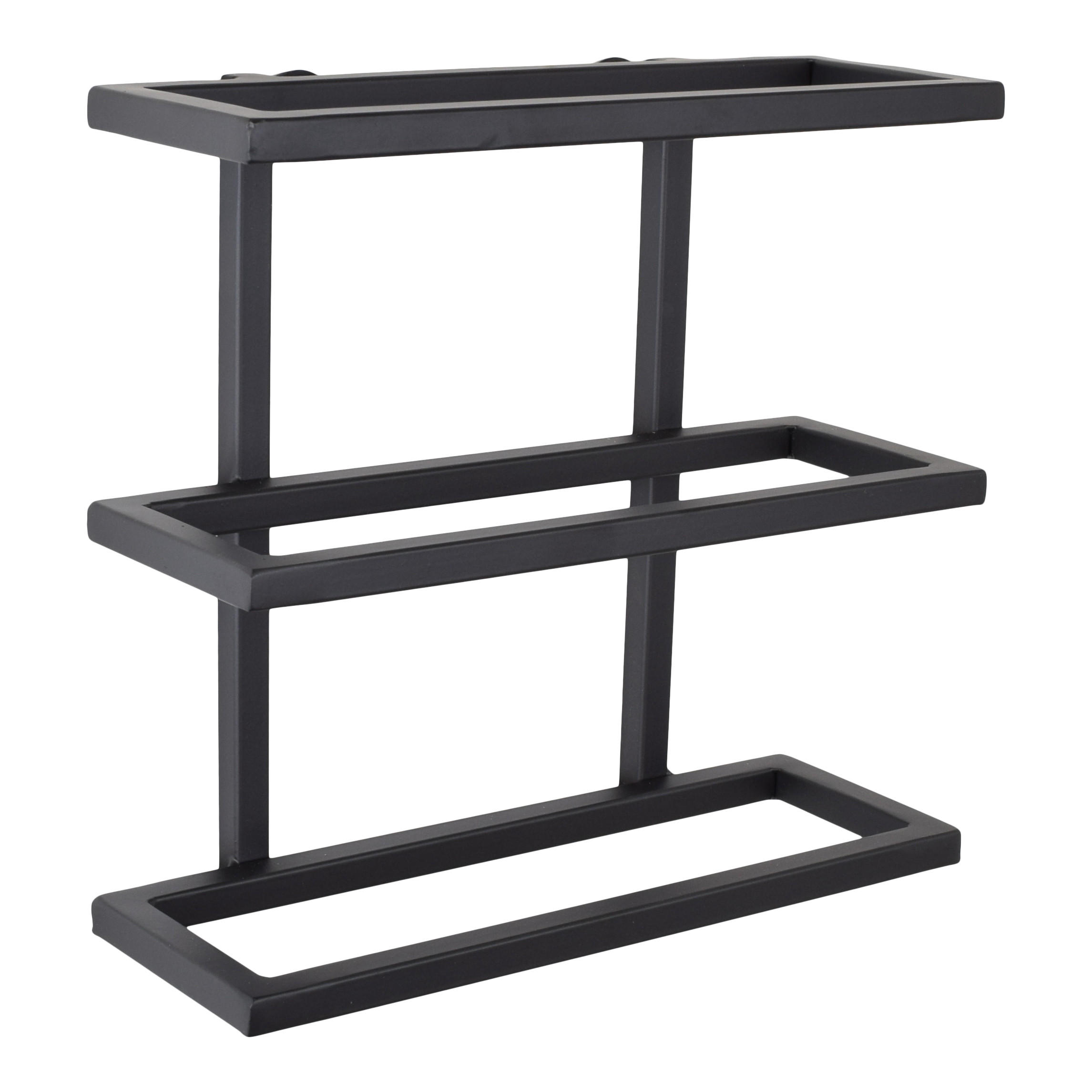 WEINREGAL Pinot Schwarz - Schwarz, Metall (27/26/11cm) - LOFT42