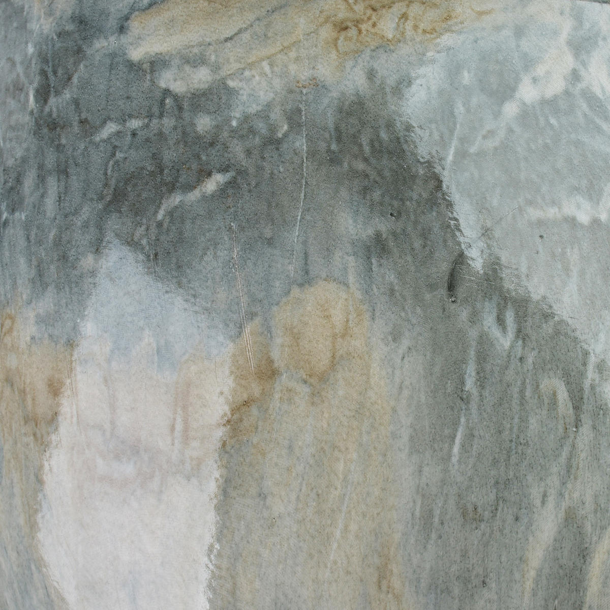 BLUMENTOPF Neva Marble 3er Set Grau 25x25x21/20,5x20,5x18/16x16x15 cm Keramik - Grau, Keramik (25/21cm) - Mondex