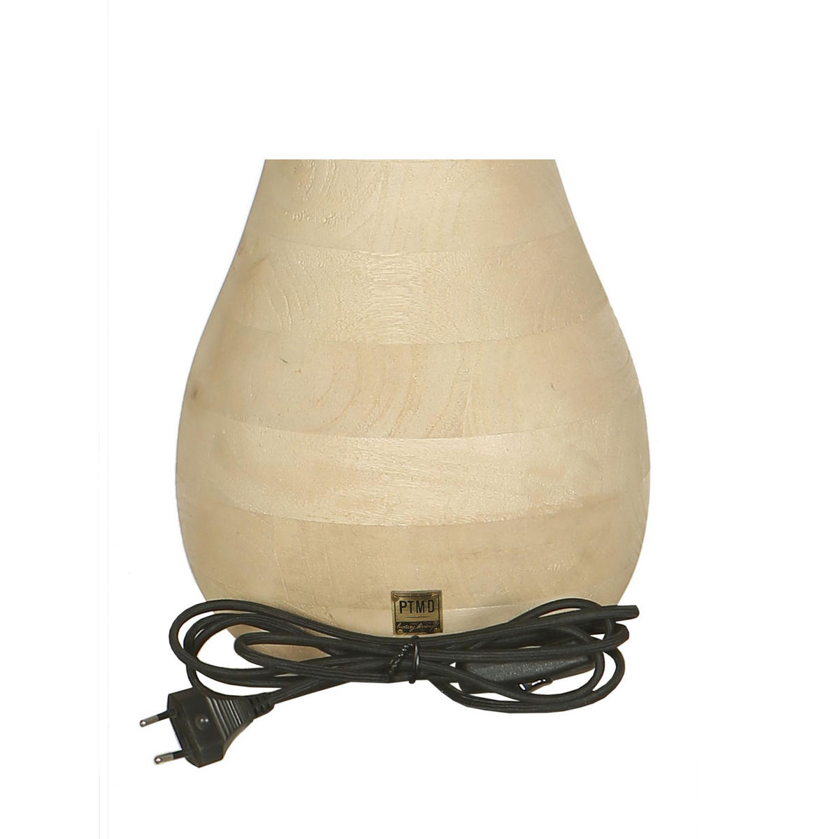 TISCHLAMPE Peake Beige 30/30/49cm - Beige, Holz (30/30/49cm) - PTMD Collection