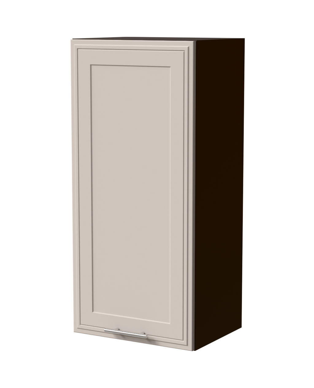 HÄNGESCHRANK Salo W4/45 Lava / Kaschmir Matt 45 / 32,5 / 96cm - Kaschmir/Dunkelgrau, Holz/Holzwerkstoff (45/96/32.5cm) - Feldmann-Wohnen