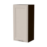 HÄNGESCHRANK Salo W4/45 Lava / Kaschmir Matt 45 / 32,5 / 96cm - Kaschmir/Dunkelgrau, Holz/Holzwerkstoff (45/96/32.5cm) - Feldmann-Wohnen