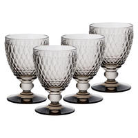 WASSERGLÄSER Boston Coloured Smoke 400 ml 4er Set - Grau, Glas (0.4L) - Villeroy & Boch