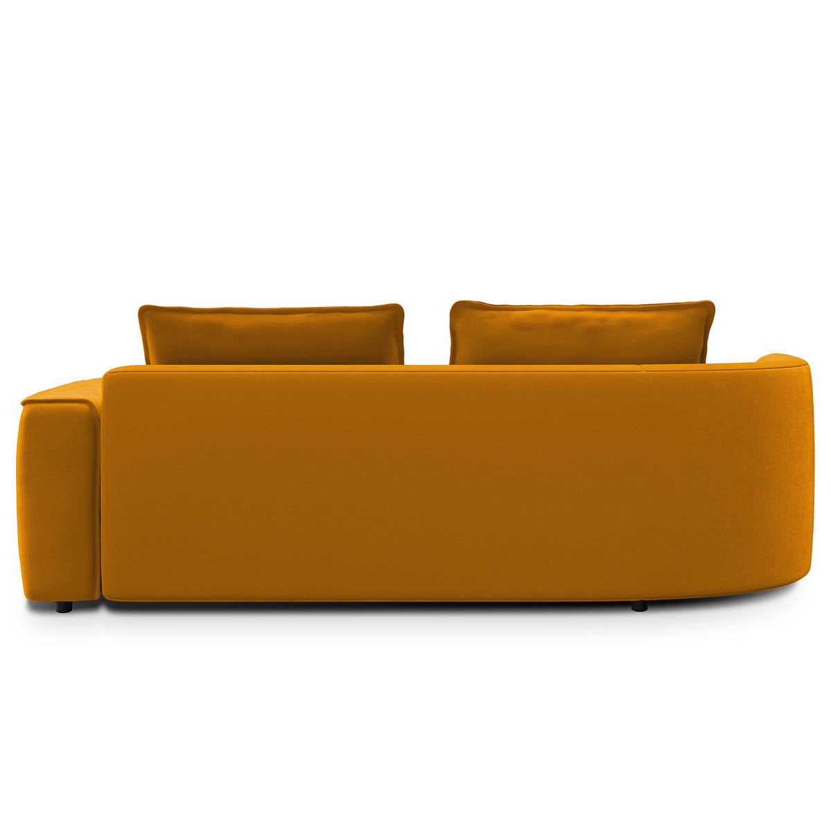 2,5-SITZER SOFA - Orange, Textil (217/82/156cm) - home24