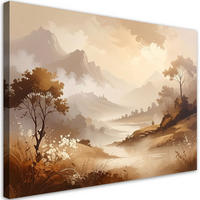 LEINWANDBILD Landschaften 120x80cm - Beige, Textil (120/80cm) - Feeby