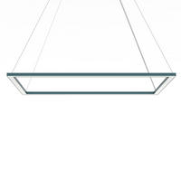 LED-HÄNGELEUCHTE - Blau, Metall (60/90/100cm) - Lumicom