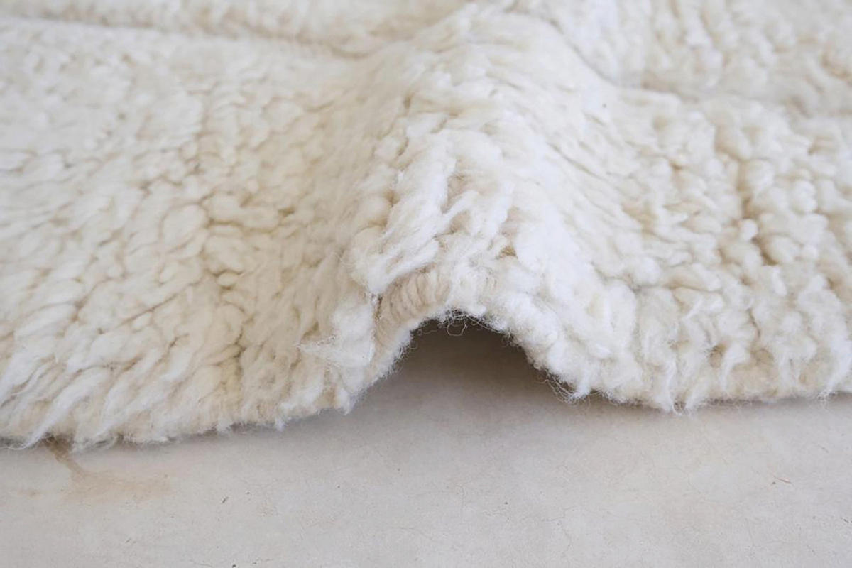 BERBERTEPPICH aus Marokko aus reiner Wolle 200x 300 cm - Beige, Naturmaterialien (200/300cm) - AFK Living