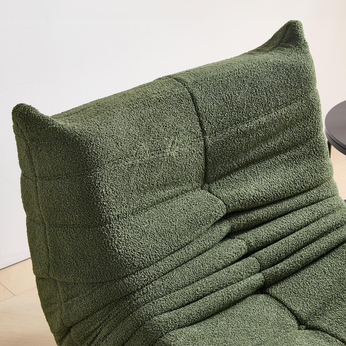 LIEGESESSEL in Sacksessel-Form 112/120/82 cm Grün für Schlafzimmer Wohnzimmer - Grün, Textil (120/82/112cm) - OKWISH