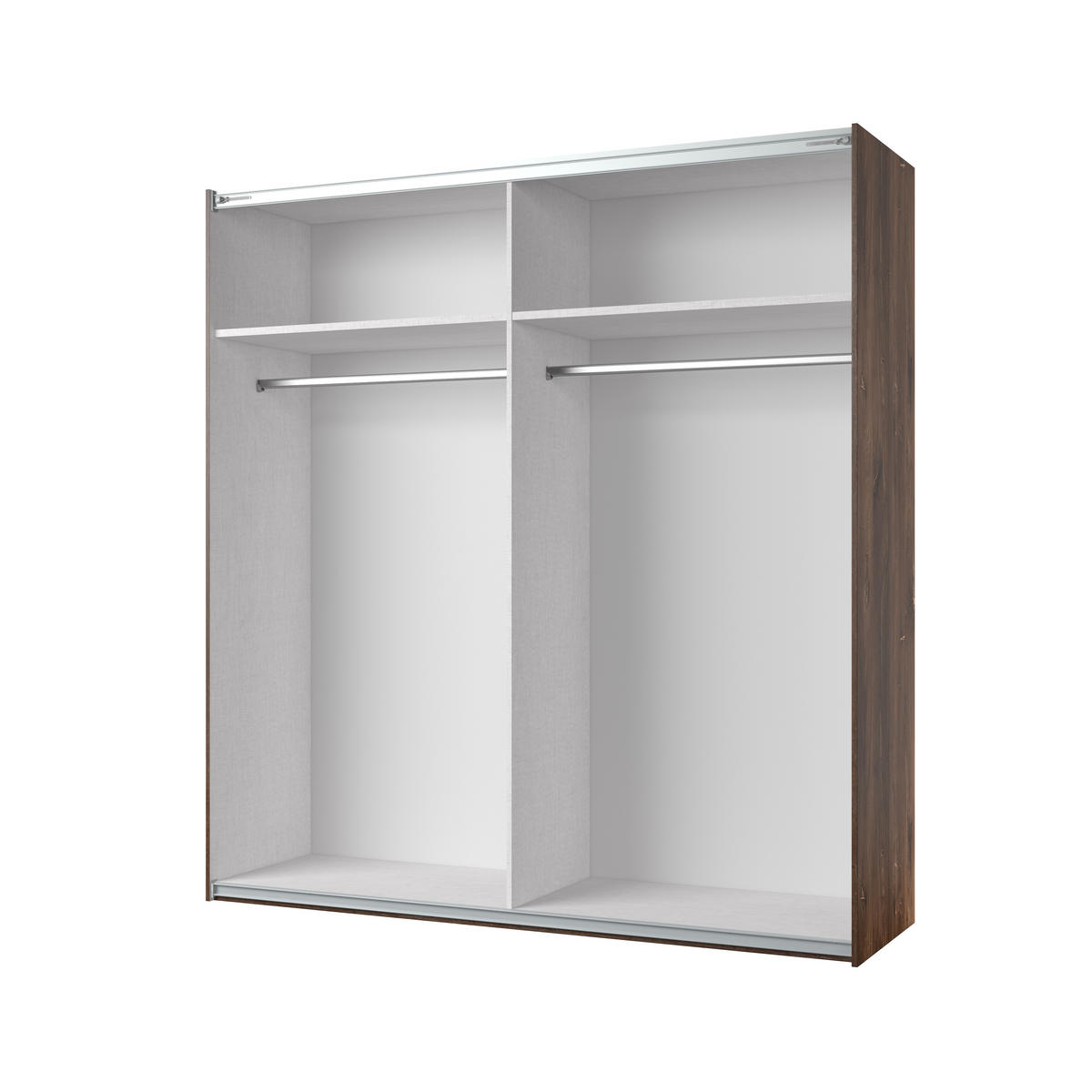 SCHWEBETÜRENSCHRANK SIGNORA 200/213/64 cm 2-türig mit Spiegel Eichefarben - Eichefarben, Holzwerkstoff (200/213/64cm) - MASSENO