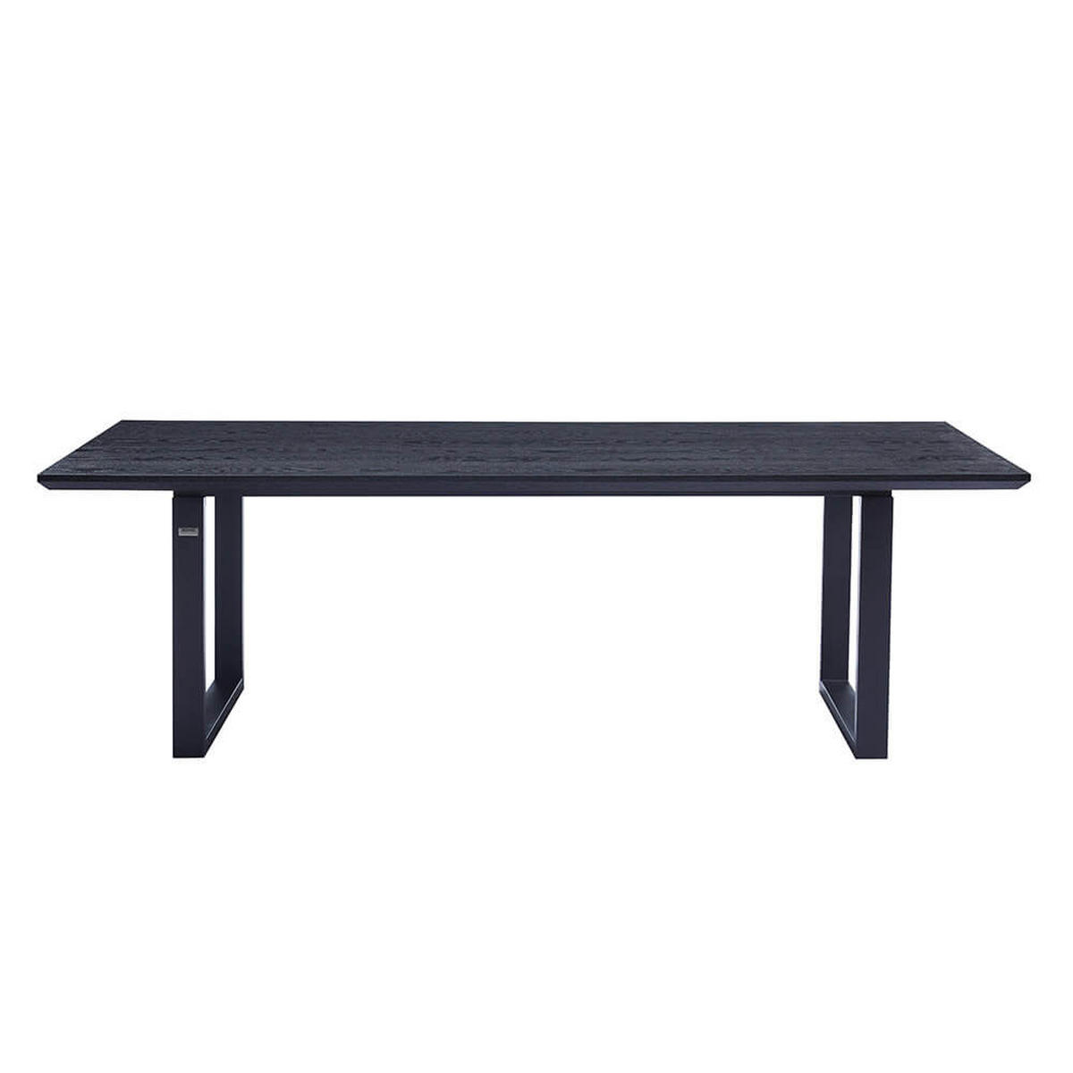 ESSTISCH Eckig AVENCIA inkl. U-Fuß - 240 x 120 cm Dark Oak - Schwarz, Holz (240/120/4cm) - Home Deluxe