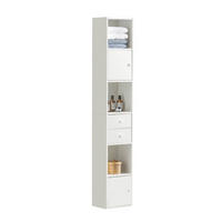 HOCHSCHRANK Weiß - Weiß, Holzwerkstoff (33/188/24cm) - SoBuy