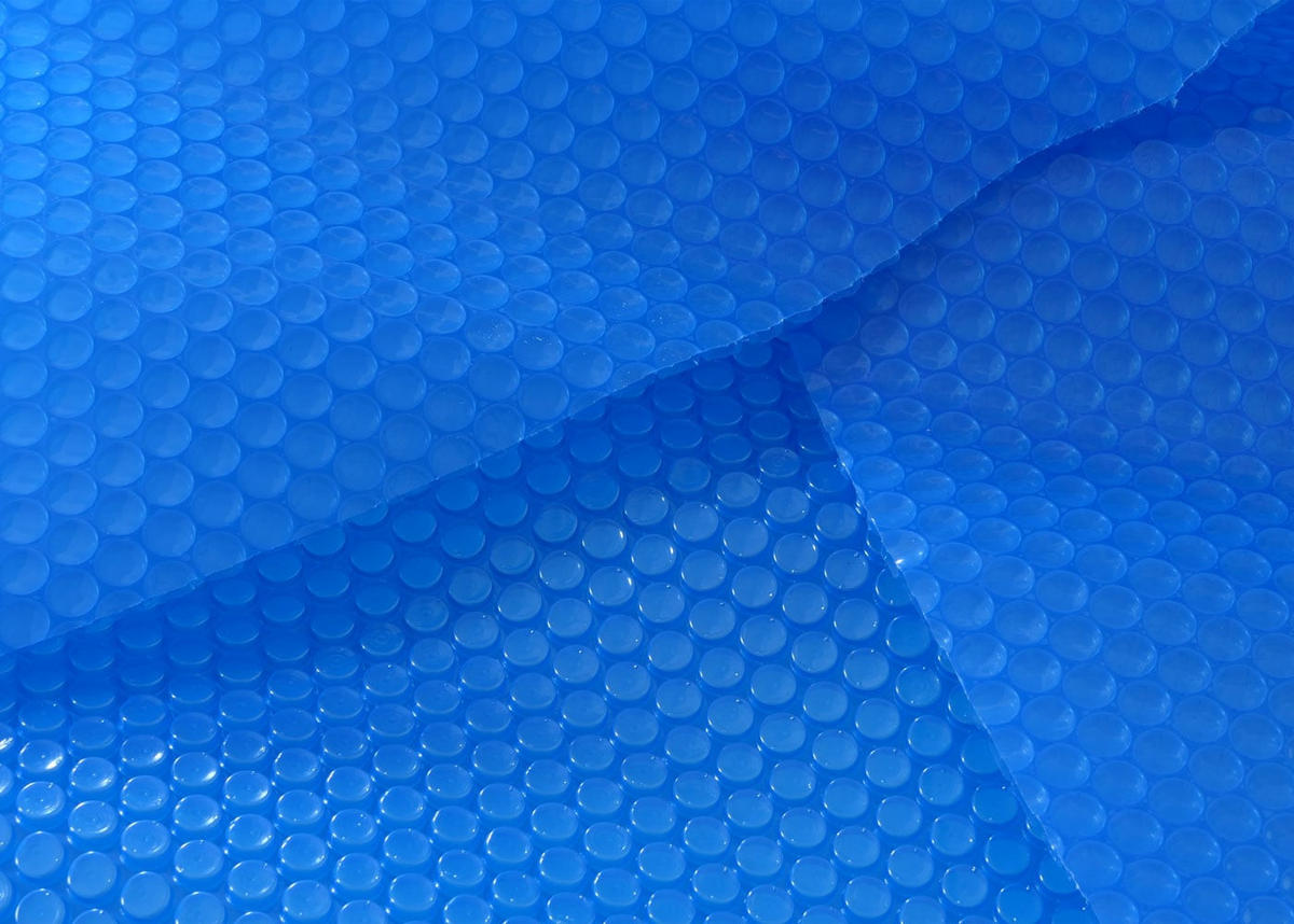 POOLABDECKUNG HxBxT 0,04x731x361cm oval 7,31x3,65m blau Stärke: 400 µm - Blau, Kunststoff (731/361cm) - PROREGAL