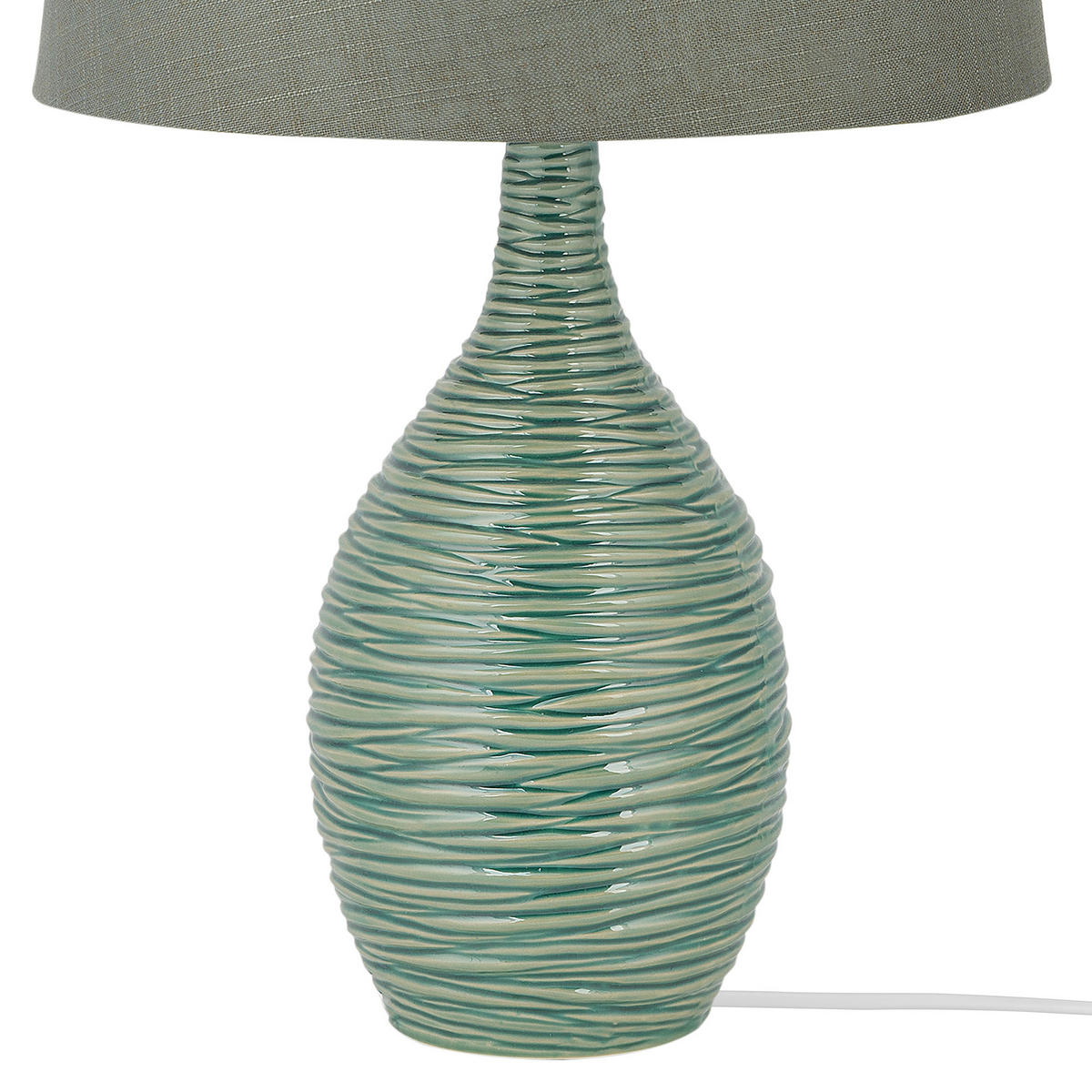 TISCHLAMPE Atsas 35/35/57 cm - Grün, Keramik (35/35/57cm) - Beliani