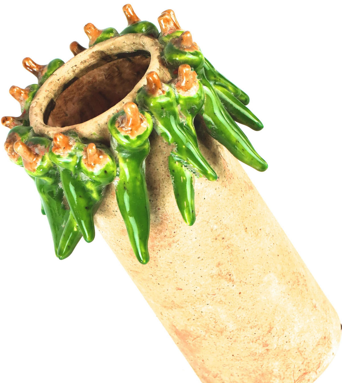 VASE Green pepper - Weiß, Keramik (29cm) - FURNARO