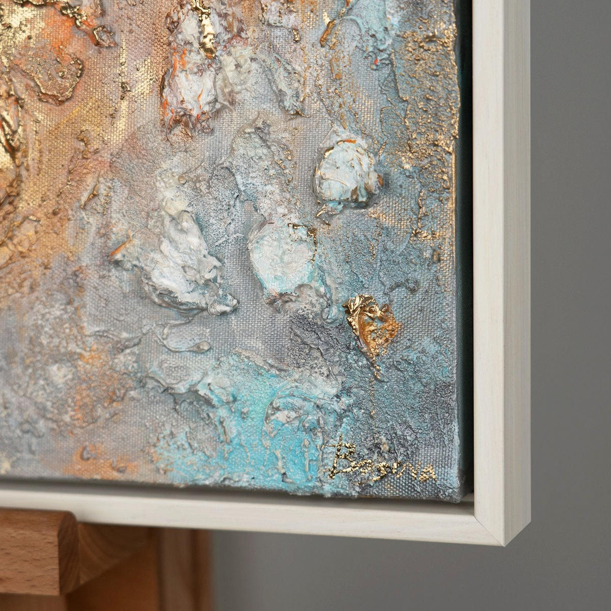 GEMÄLDE Märchenhafte Wesen Schattenfugenrahmen Beige 120x80 cm - Beige, Holz (120/80cm) - YS-art gallery