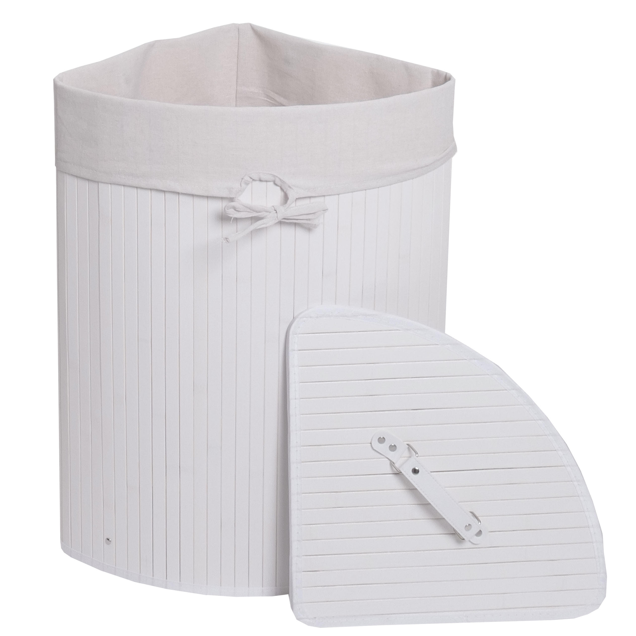 KOŠ NA PRÁDLO ECKWäSCHEKORB Bílý - bílá, textil (48/61/35cm) - MCW