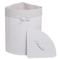 KOŠ NA PRÁDLO ECKWäSCHEKORB Bílý - bílá, textil (48/61/35cm) - MCW