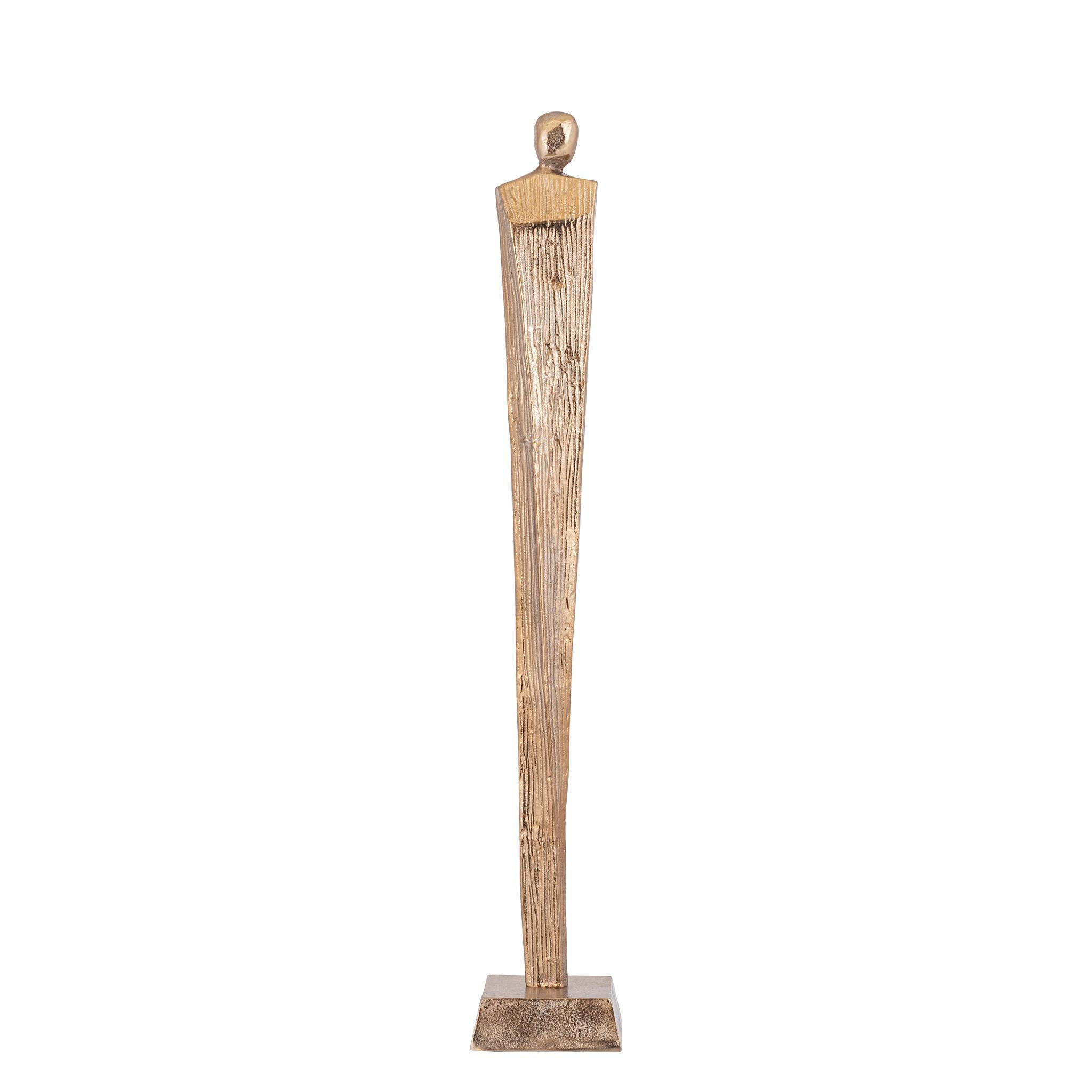 SKULPTUR Symon Braun 16/16/103cm - Braun, Metall (16/103/16cm) - PTMD Collection