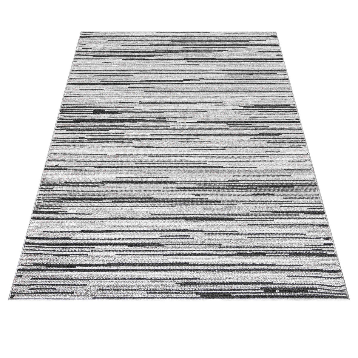 TEPPICH Lora PE08A Mazovia 80x150cm Anthrazit Grau Abstrakt Kurzflor - Anthrazit, Textil (80/150cm) - Mazovia