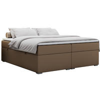 BOXBETT BESS 140/200 Braun Kunstleder - H4 - Braun, Holz/Textil (140/200cm) - MKS