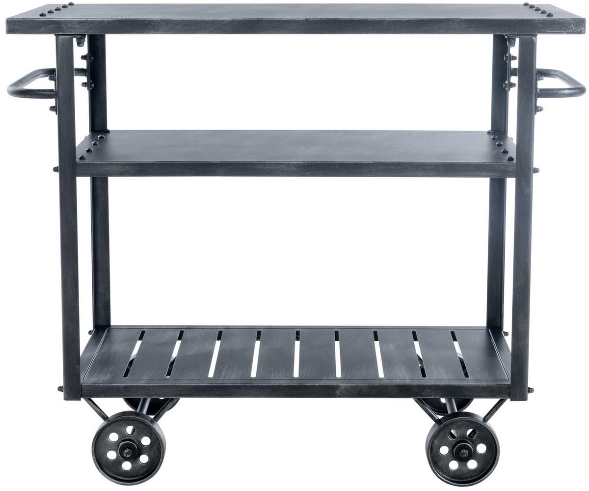 SERVIERWAGEN Metall antik silber - Silberfarben, Metall (96/78/40cm) - CLP