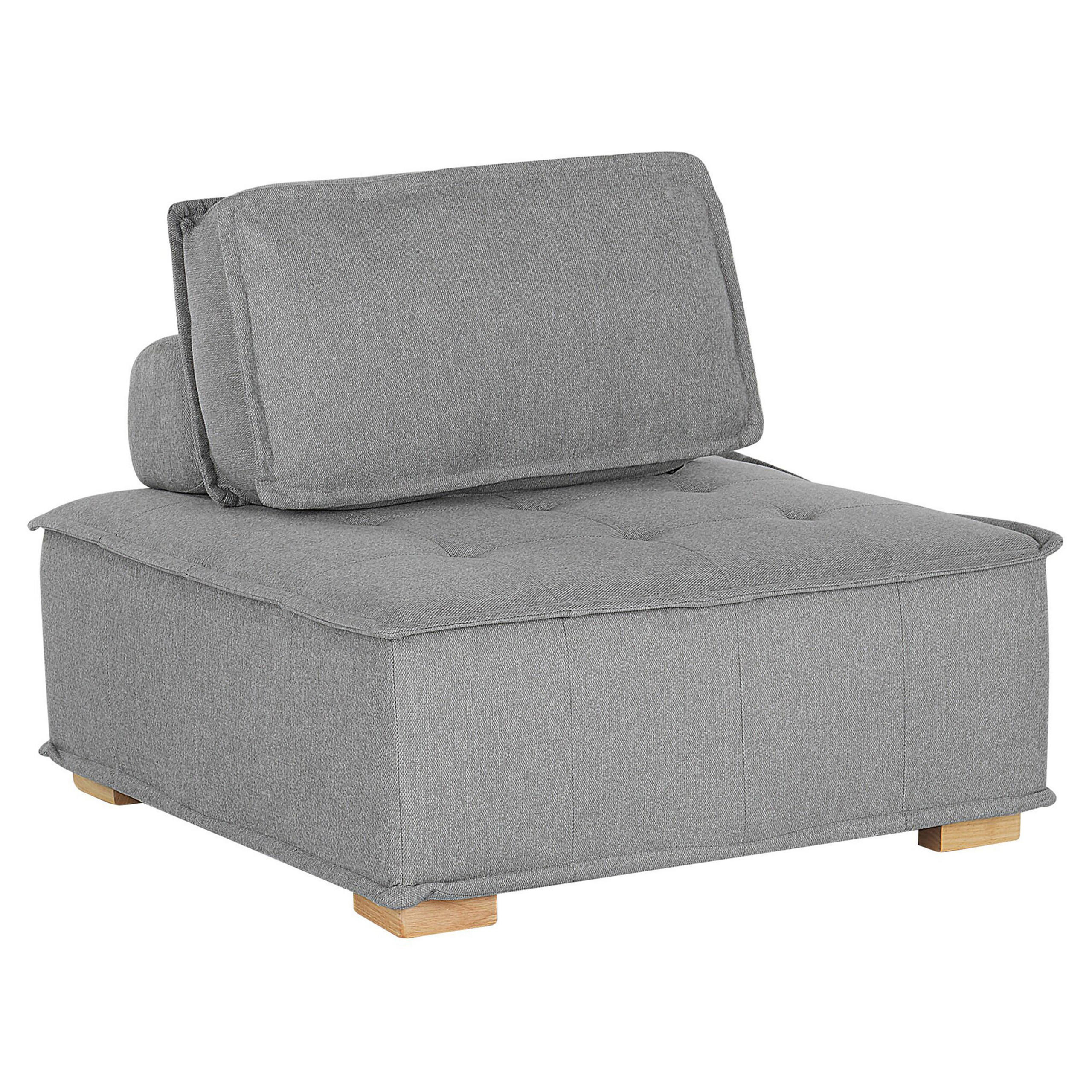 Beliani Sesselmodul Dunkelgrau, Braun 100x40x100 cm