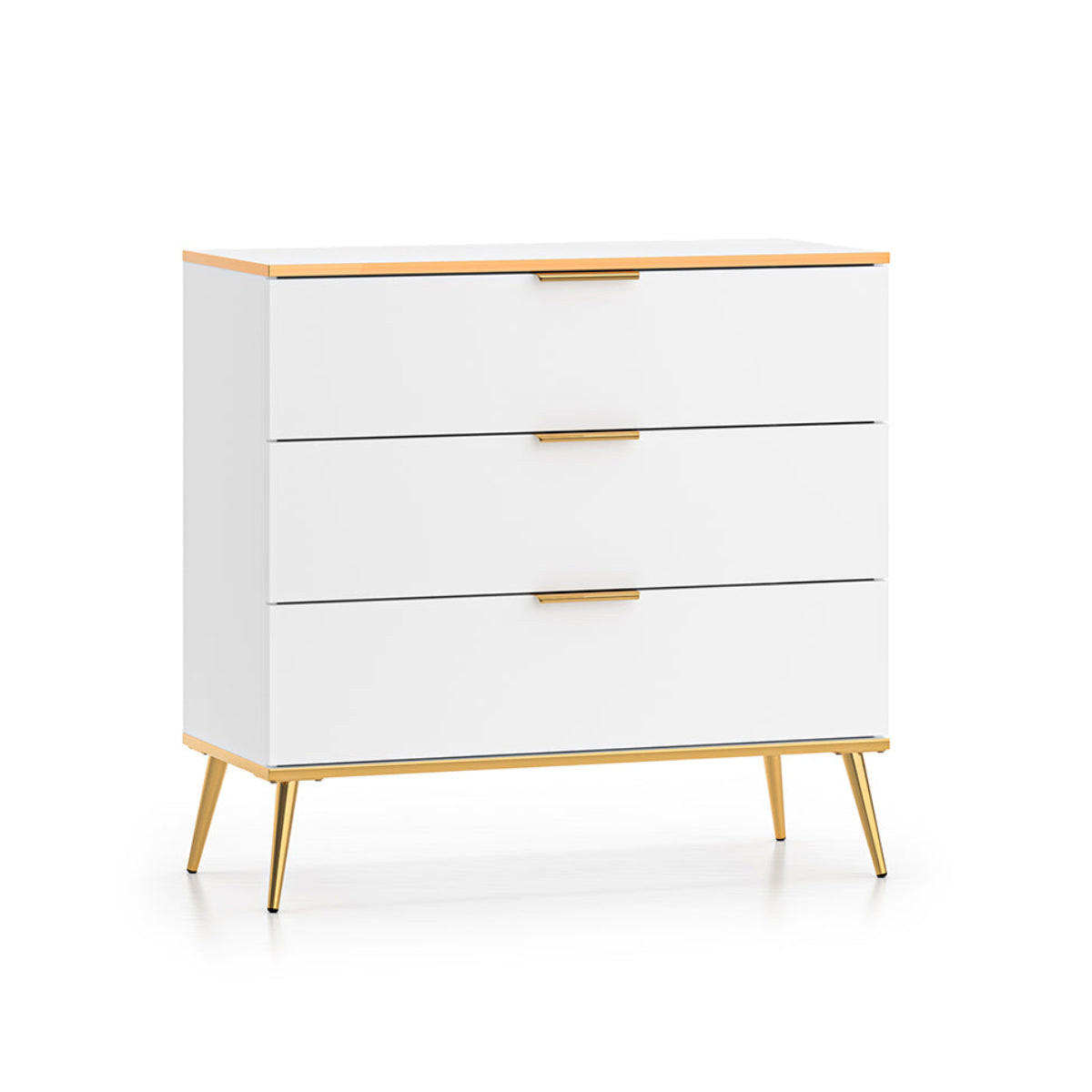 KOMMODE Zora Weiß - Weiß, Holzwerkstoff (92/88/40cm) - Petits-meubles