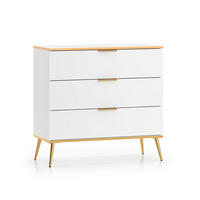 KOMMODE Zora Weiß - Weiß, Holzwerkstoff (92/88/40cm) - Petits-meubles