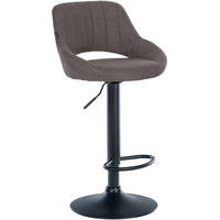 BARHOCKER Stoff Dunkelgrau - Dunkelgrau/Schwarz, Textil/Metall (47/85/48cm) - CLP