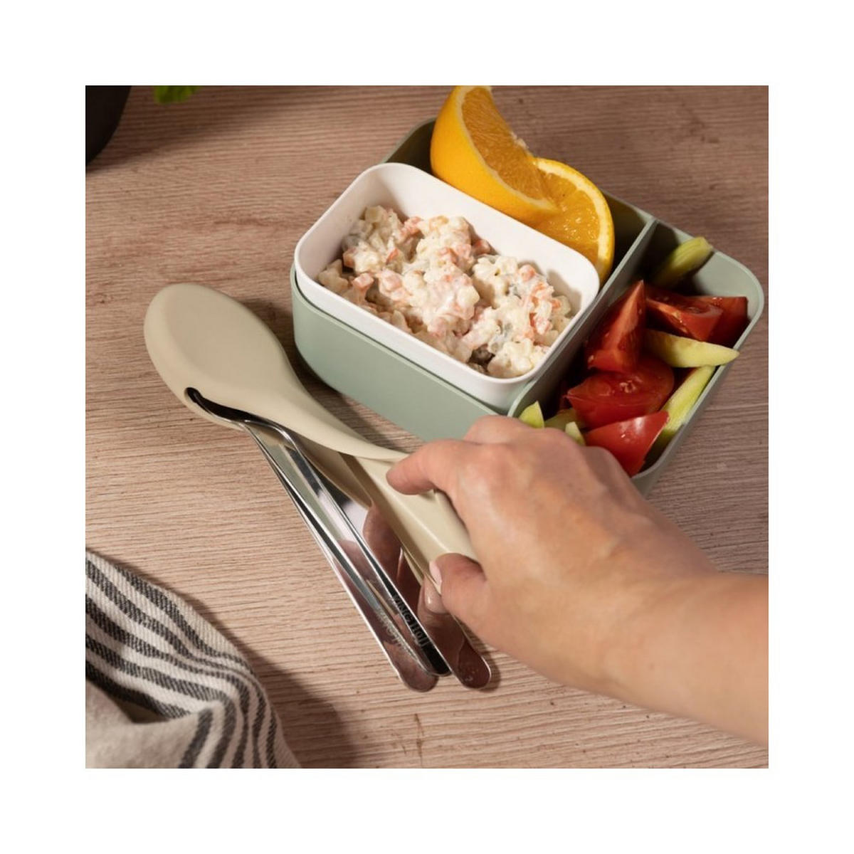 BESTECKSET Silber 21/5/10 cm 63235 - Silberfarben, Metall - Kinghoff 