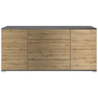 SIDEBOARD Rova Eiche Evoke - Eiche San Remo, Holzwerkstoff (166.5/75.5/35cm) - Vladon