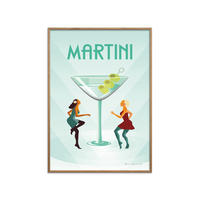 POSTER mit Rahmen Wild Apple - Martini - Eichefarben/Grün, Holz/Papier (70/100cm) - Poster&Frame