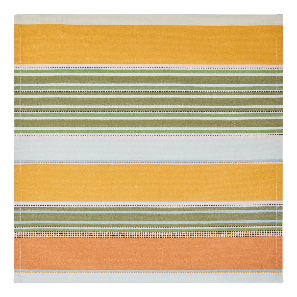 SERVIETTE (6er-Set) Supper Club 42x42 cm - Weiß/Orange, Textil (42/42cm) - Butlers