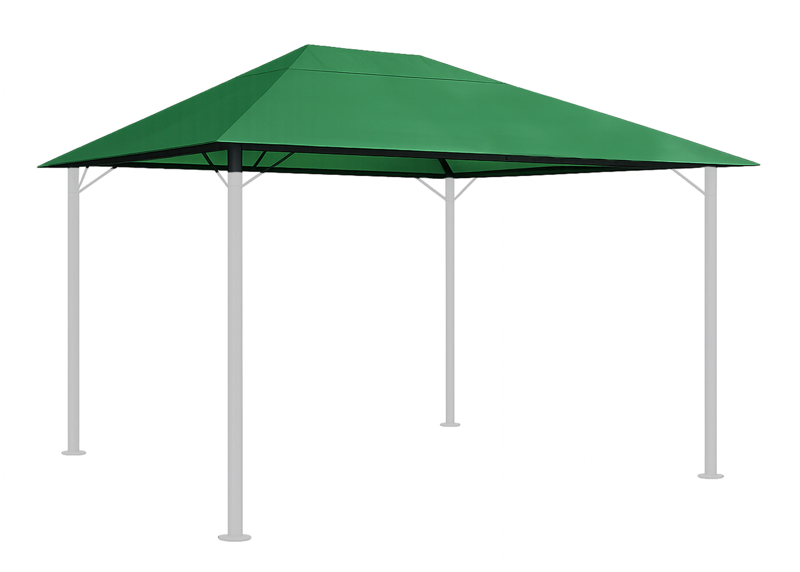 ERSATZDACH Pavillon 3/4 m Grün - Grün, Textil (297/1/397cm) - QUICK STAR