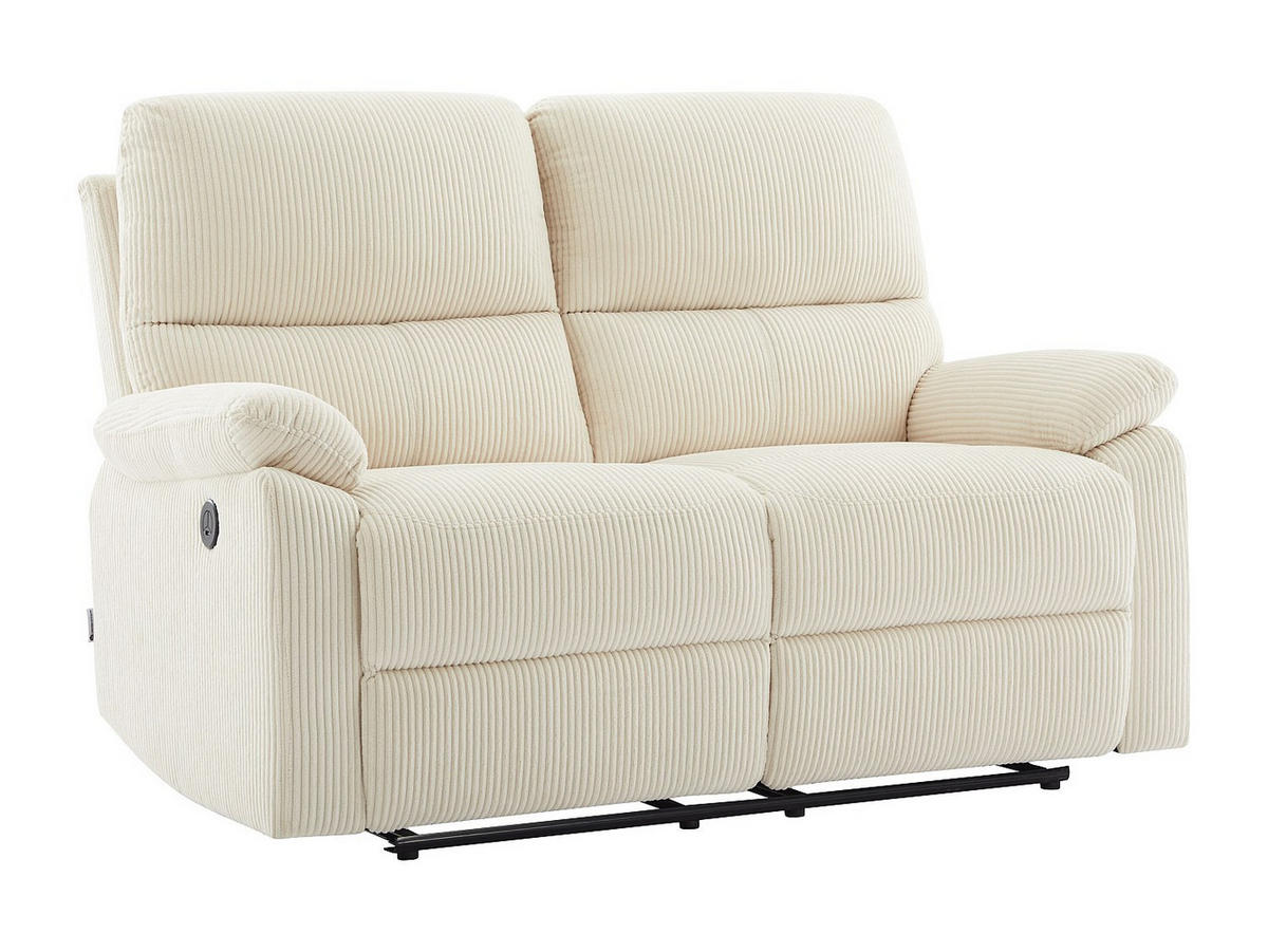 RELAXSOFA - 2 Personen - stoff - beige Lunano - Beige, Kunststoff/Textil (154/102/89cm) - Vente-Unique