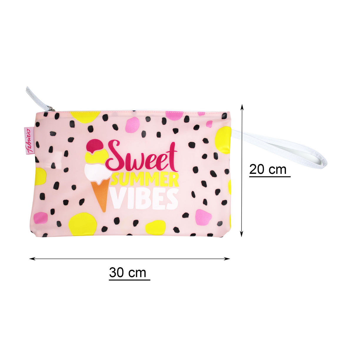 BIKINI WETBAG Sweet Summer Pink Badetasche wasserdichte Nasstasche - Pink, Kunststoff (20/20/30cm) - TiborTex