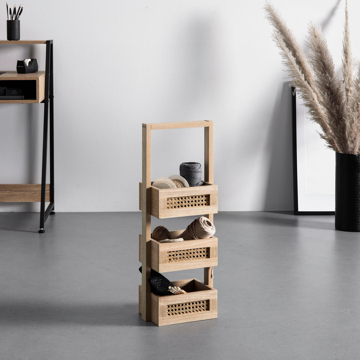 REGAL Denis Naturfarben Echtholz/MDF - Naturfarben, Holz (26.5/70.5/18cm)