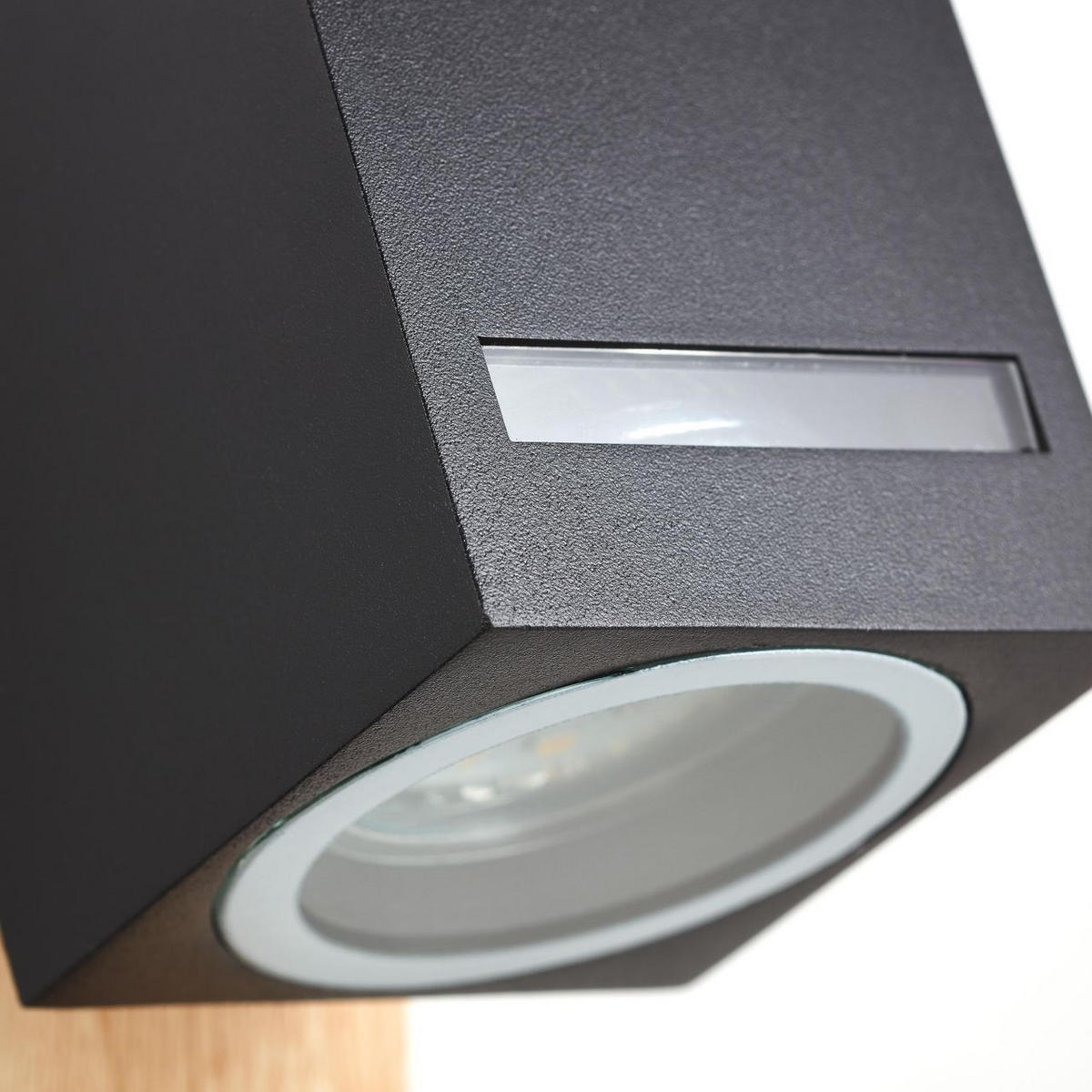 AUSSENWANDSTRAHLER Galeni 96375/76 - Schwarz, Metall (6.5/10/9cm) - Brilliant