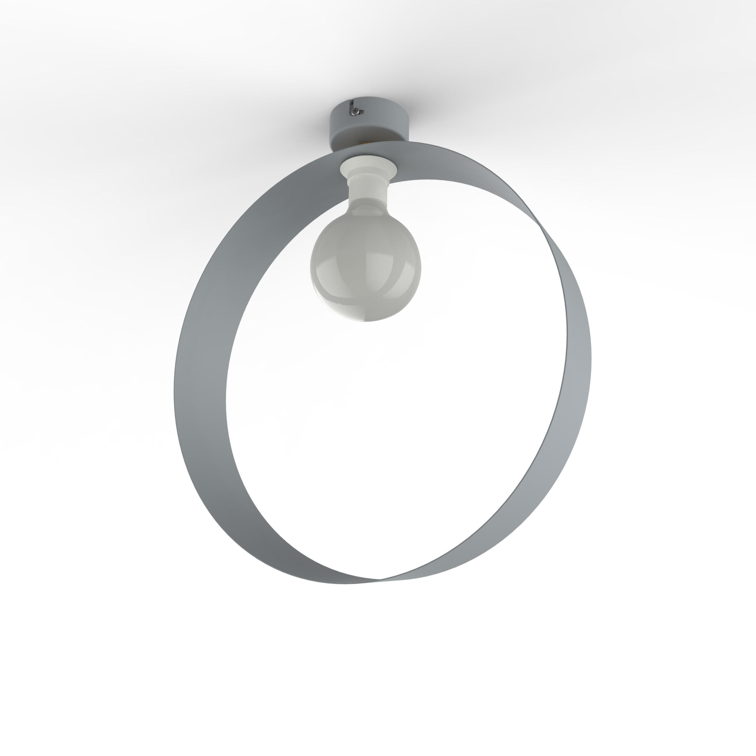 DECKENLEUCHTE - Grau, Metall (7/40/40cm) - Lumicom