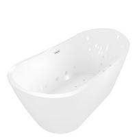 FREISTEHENDE Badewanne Wanne F23 180x92cm Whirlpool - Weiß, Glas/Kunststoff (80/72/180cm) - AcquaVapore by Sandra Jentho
