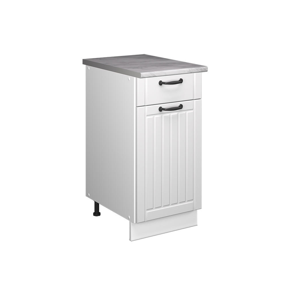 UNDERSKÅP FÖR DISKHO/SPISHÄLL Fame-Line, Vitt hus på landet/Vit, 40 cm, AP Marble Vit, Vit 82/40/60 cm