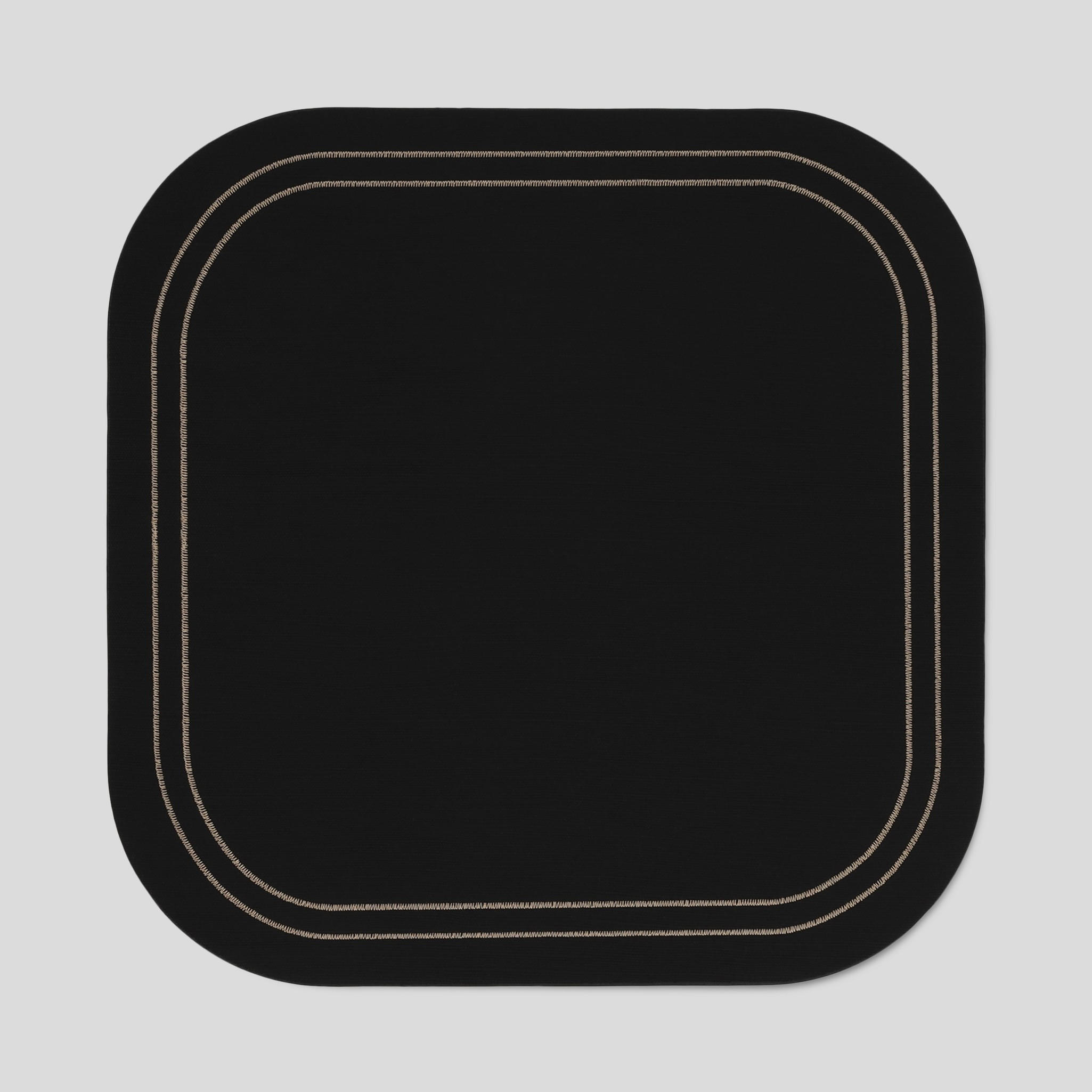 DEKORATIVES TISCHSET Ritero - Schwarz, Kunststoff (33/33/1cm) - home&you