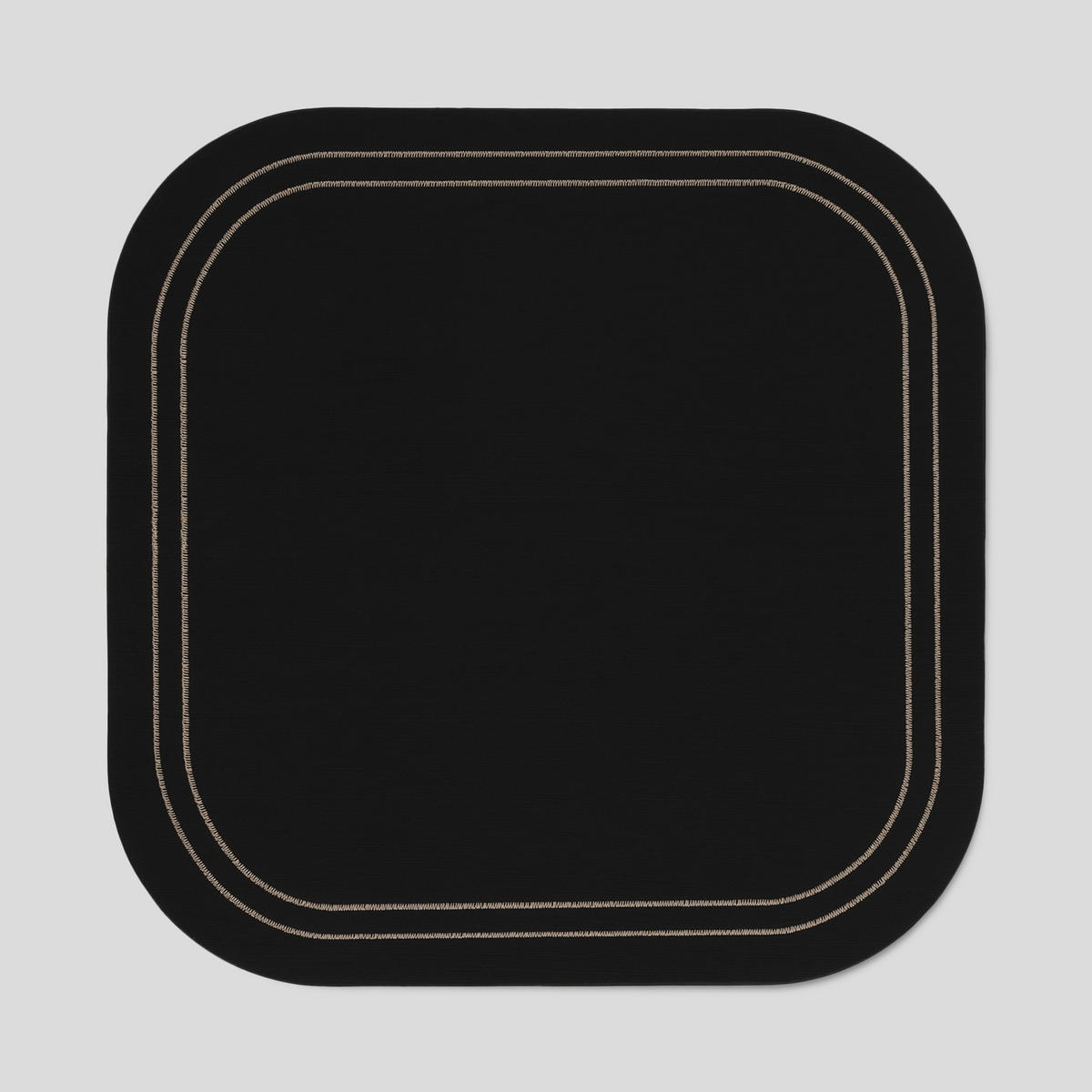 DEKORATIVES TISCHSET Ritero - Schwarz, Kunststoff (33/33/1cm) - home&you