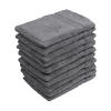 WASCHLAPPEN 16x21 cm aus 100% Baumwolle 500g/m2, 10er Set Waschhandschuhe Anthrazit - Anthrazit, Textil (16/21cm) - Carpe Sonno