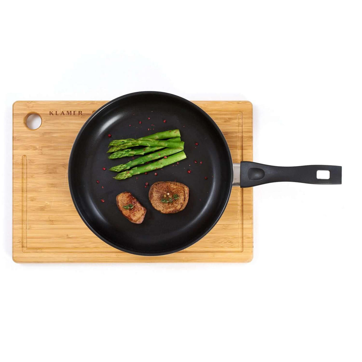 SCHNEIDEBRETT 45 x 30 cm Bambus - Hellbraun, Holz (30/45cm) - KLAMER