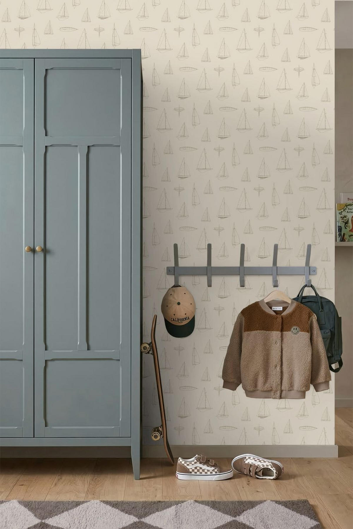 TAPETE Boote 50 x 900 cm - Beige, Papier (50/0.1cm) - ESTAhome