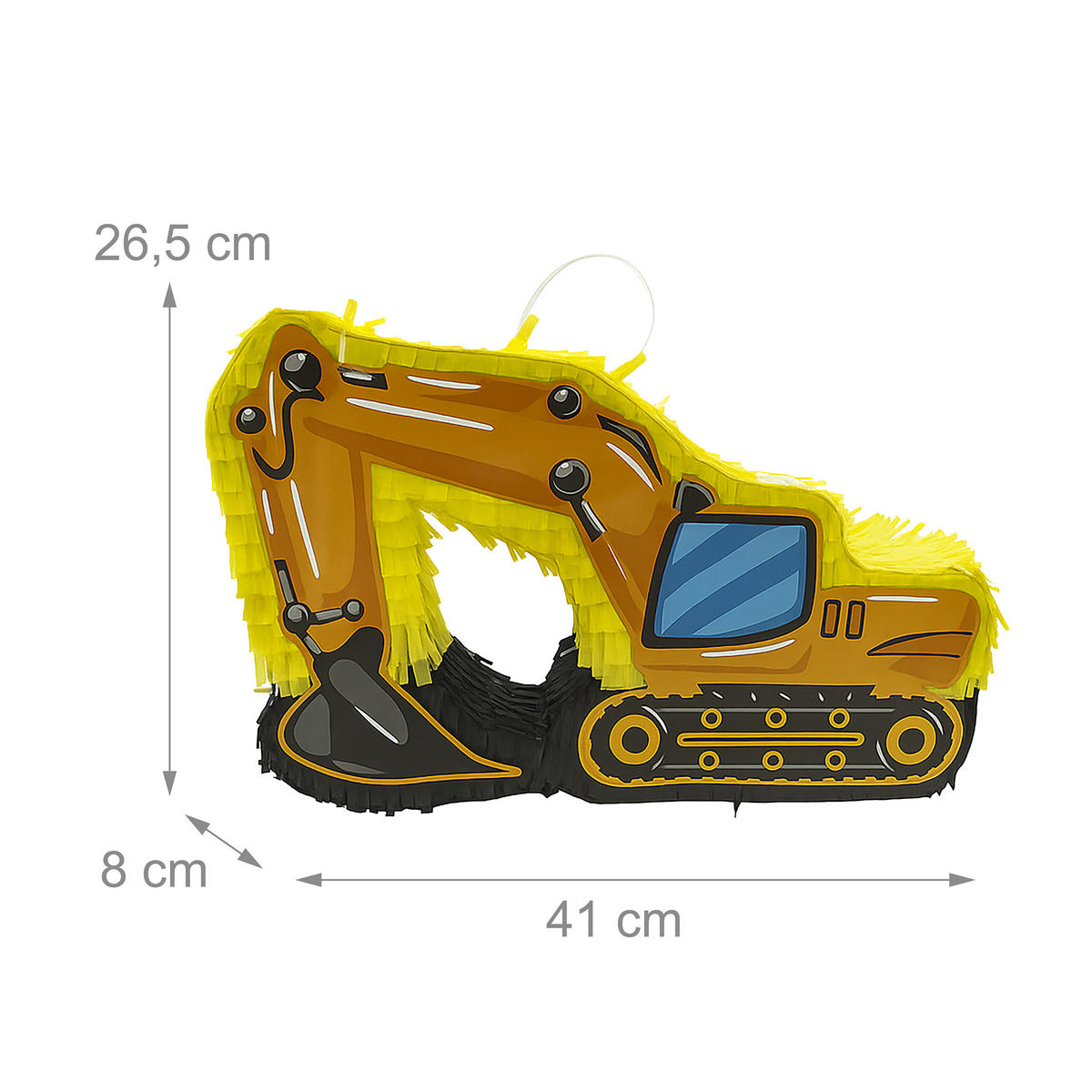 PINATA - Multicolor, Papier/Wellpappe (41/26.5/8cm) - Relaxdays