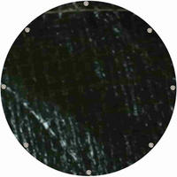 SCHUTZPLANE rund, 210g/m², 5 Meter, wasserdicht - Schwarz, Kunststoff (500/1/1cm) - BONI-SHOP