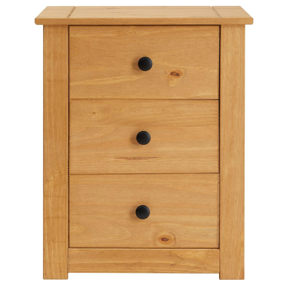 NACHTKOMMODE CANCUN gebeizt/gewachst - Kieferfarben, Holz (46/57/40cm) - CARO-Möbel