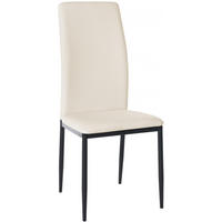 STUHL Lederlook creme - Creme, Textil/Metall (41.5/99/40cm) - CLP